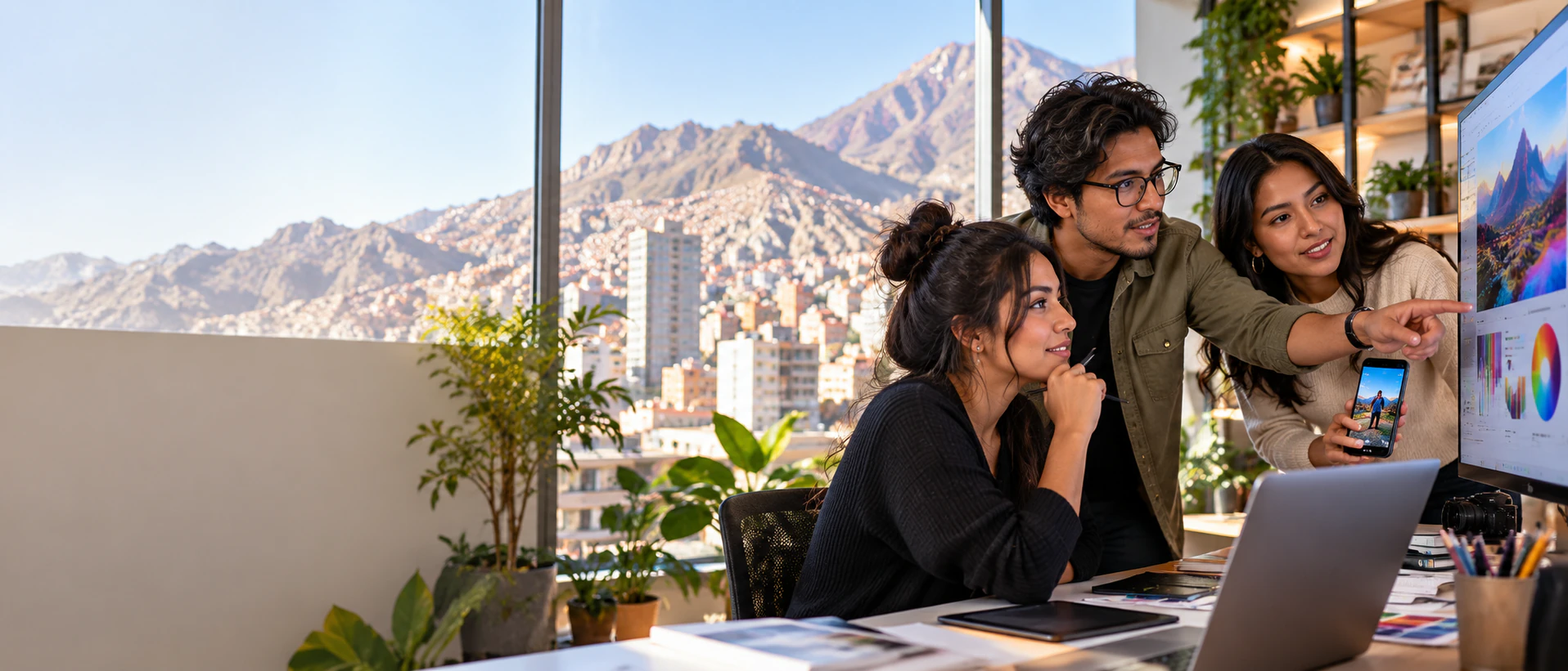 Equipo de Conectabo trabajando en La Paz